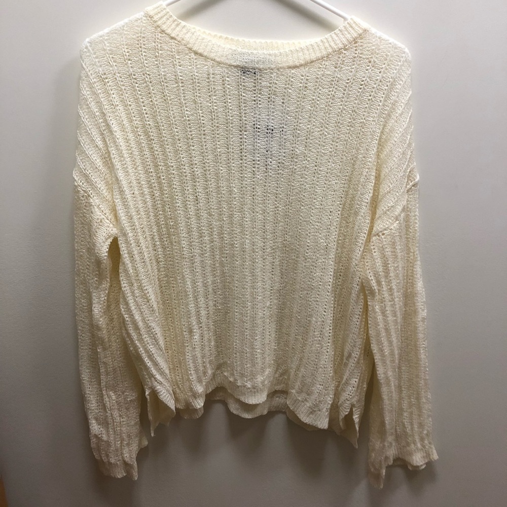 Open knit sweater